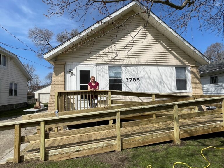 After the Ramp is Completed, the Homeowner is Granted the Freedom to be Mobile.